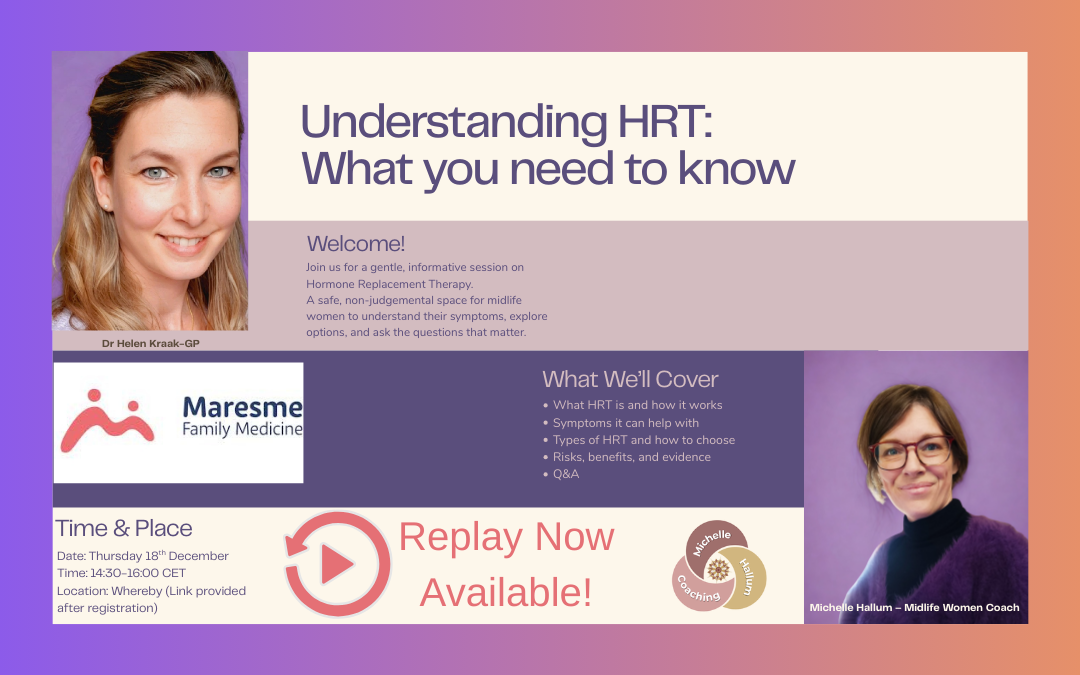 HRT Informative Session with Dr Helen Kraack